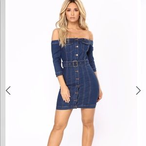 Denim bodycon dress
